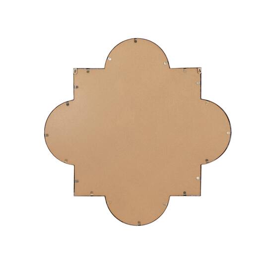 Gold Metal Contemporary Mirror, 34" x 1" x 34"